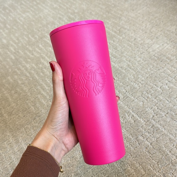 Starbucks Other - Starbucks Summer 2018 hot pink fuchsia stainless steel venti cold cup with lid